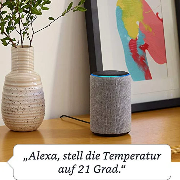 Amazon Echo Plus (2. Generation), mit Premiumklang und integriertem Smart Home-Hub, Sandstein Stoff – Bild 6
