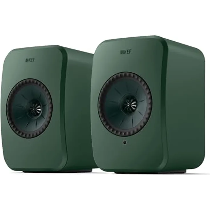 KEF LSX II LT kabellose Regallautsprecher, Sage Green | Musik | TV & Home Entertainment | Gaming | HDMI-ARC | USB-C | Bluetooth | AirPlay 2 | Chromecast | Spotify