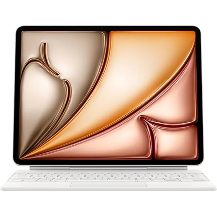 Apple Magic Keyboard Case für 13" iPad Air (M3), integriertes Trackpad, Norwegisch, besonders angenehmes Tippen, Weiß – Bild 1