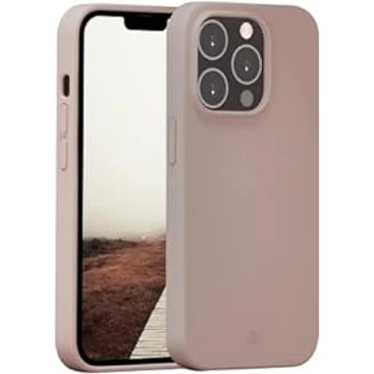 Dbramante1928 Costa Rica Schutzhülle für iPhone 14 – Stoßfeste weiche Silikon-Schutzhülle aus recyceltem und recycelbarem GRS-zertifiziertem Kunststoff – Rosa – Bild 1