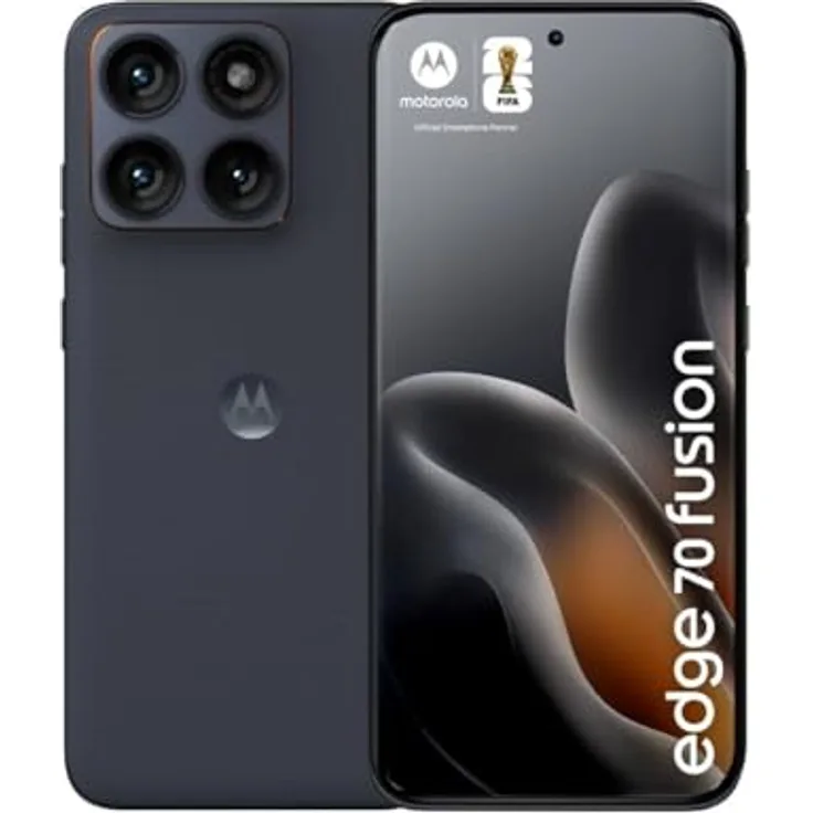 Motorola Edge 70 Fusion, 256GB Smartphone mit 6,78 Zoll Super-HD-Display, Schwarz, EEK A