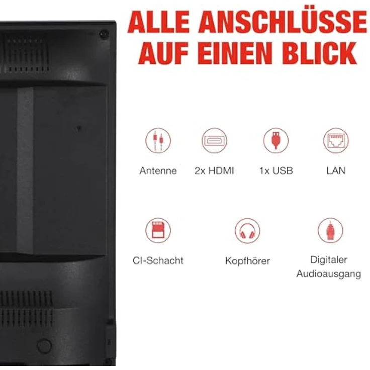 TELEFUNKEN XF40TP900S, 40 Zoll Smart TV Powered by TiVo, Full HD, HDR, Triple-Tuner, 6 Monate HD+ inkl. – Bild 4