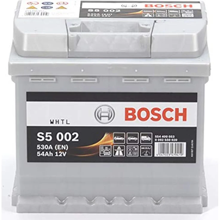Bosch S5 002 Autobatterie 12V 54Ah 530A, wartungsfrei mit hoher Korrosionsbeständigkeit – Bild 2