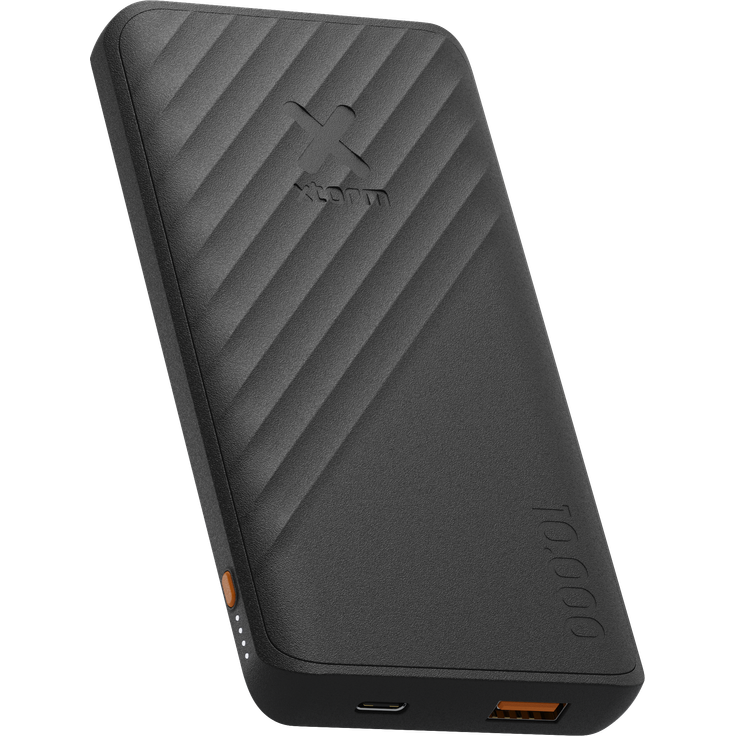 Xtorm 15W FastCharge Go2 Powerbank 10.000 - Charcoal Black, 10000 mAh, 15 W, 37 Wh