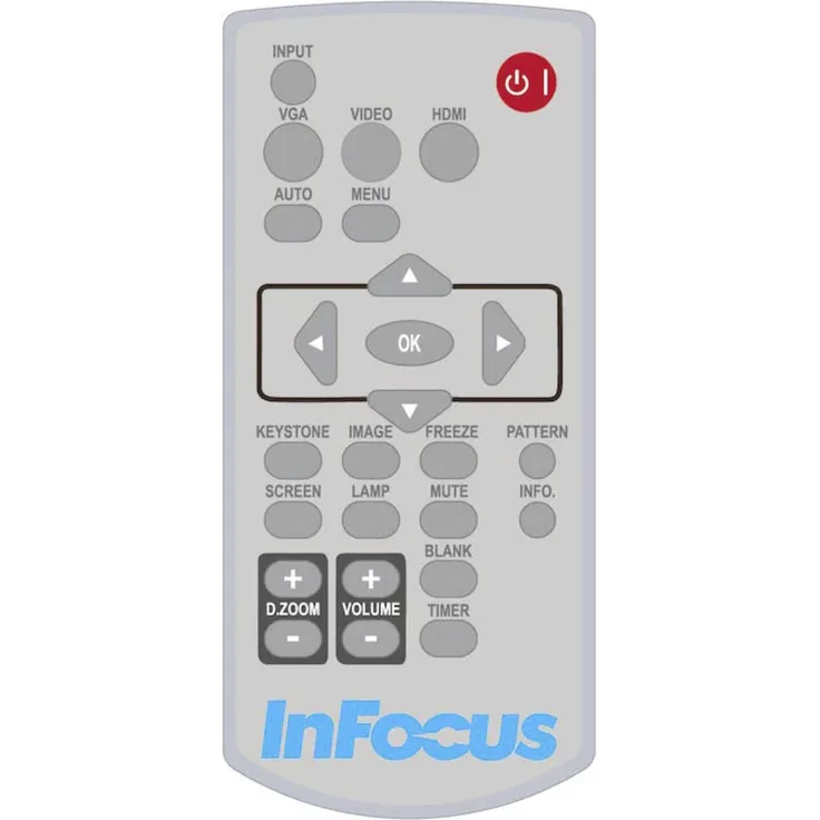 InFocus Navigator 6, Fernbedienung für LightPro Advanced LCD-Projektoren, kompakt und benutzerfreundlich