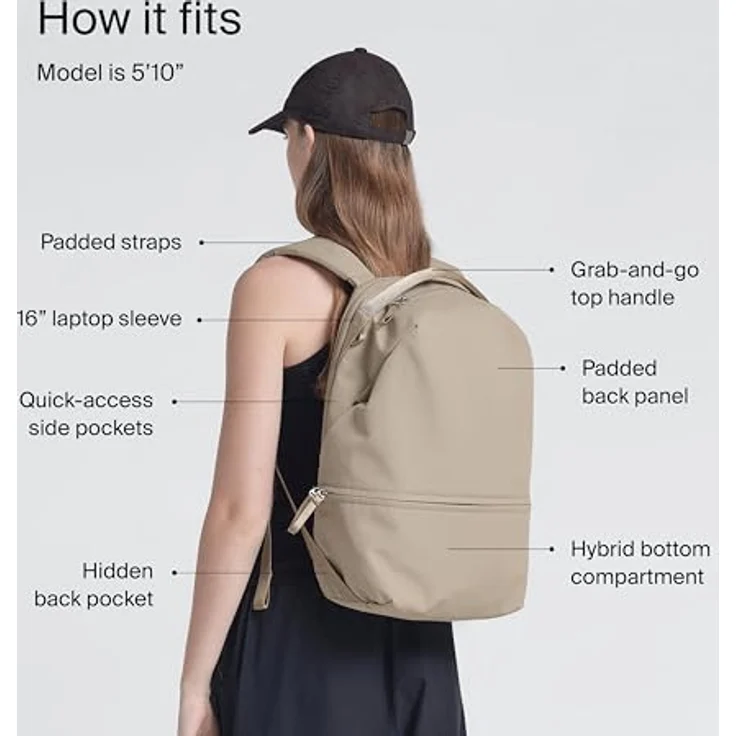 Urth Arkose 20L Backpack mit Kameratasche, Beige, idealer Rucksack für Fotografen – Bild 4