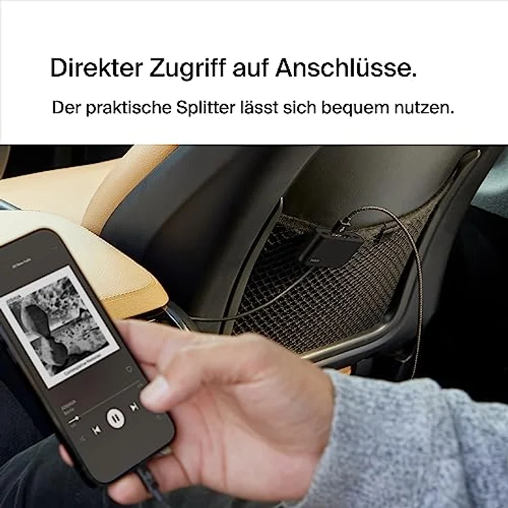 Belkin 4-Port USB-Splitter mit 2-m-Kabel, 2 USB-C- und 2 USB-A-Ports, USB-Adapter mit 30 W Leistung, Schnellladen des iPhone 14 und Samsung Galaxy S23, umweltfreundliche Ausführung, Abnehmbarer Clip – Bild 4