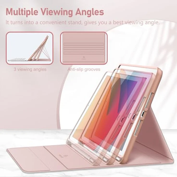 Fintie Tastatur Hülle Case Cover für iPad 10.2 Pencil Halter QWERTZ – Bild 4