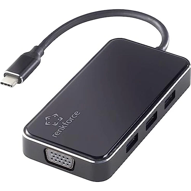 Renkforce USB-C® Notebook Dockingstation RF-HUB-230 Passend für Marke (Notebook Dockingstations): Universal USB-C® Powe – Bild 2