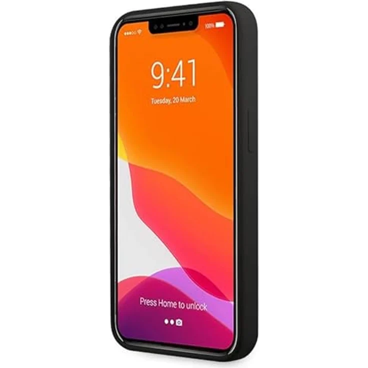CG MOBILE Ferrari CG Mobile Liquid Silikon Schutzhülle für iPhone 13 (6,1 Zoll), Schwarz, mit Metall-Logo – Bild 5