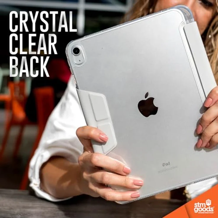 STM Goods OPP Schutzhülle für Apple iPad 10,9" (10. Generation 2022) - Origami Magnetic Cover, schlank, integrierte Apple Pencil Halterung (Grau) – Bild 5