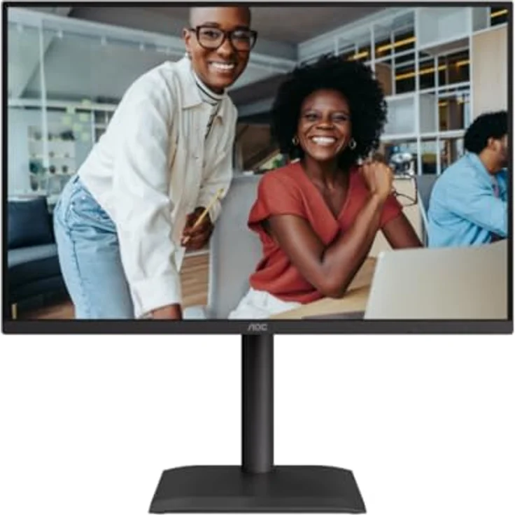 AOC X24E4U - 24 Zoll WUXGA Monitor mit Adaptive Sync, HDR, Höhenverstellung, Lautsprechern, 1920x1200, 100Hz, 4ms, HDMI, DP, USB Hub, schwarz – Bild 2
