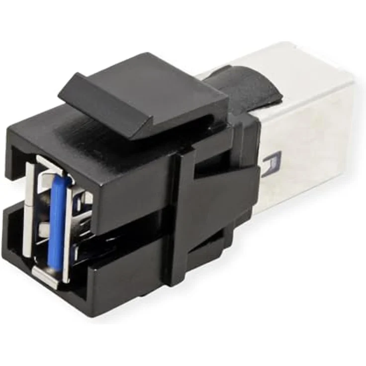 Bachmann USB A/B 3.0 Keystone Modul, hochwertiger Datenanschluss mit einfacher Bedienung und Langlebigkeit, 917400 – Bild 2