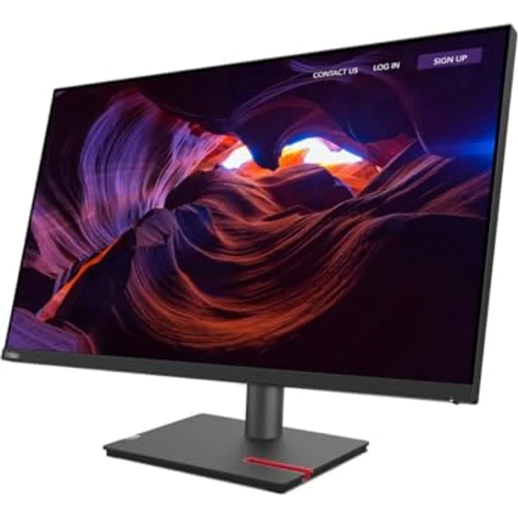 Lenovo ThinkVision P32p-30, 31.5 Zoll 4K IPS LED-Monitor mit 350 cd/m², 1000:1 Kontrast, Raven Black – Bild 1