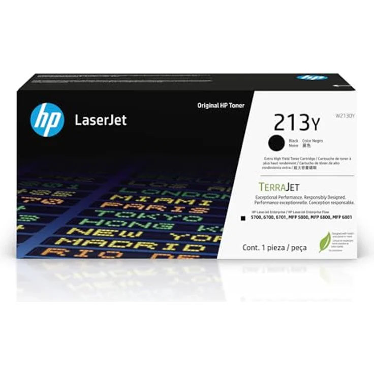 HP 213Y Schwarz Original Laserjet-Tonerkartusche, sehr hohe Reichweite für bis zu 18.000 Seiten, TerraJet Technologie – Bild 1
