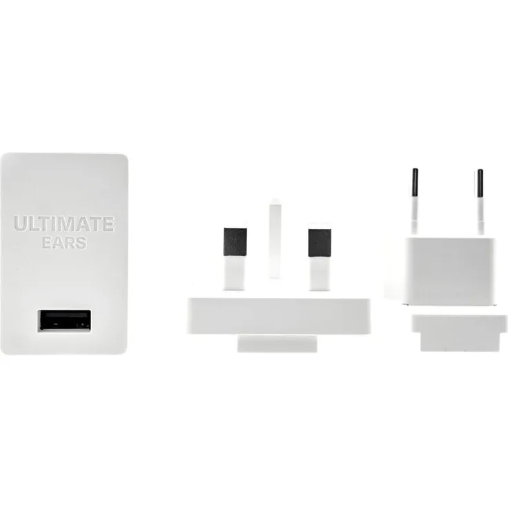 Ultimate Ears Power Adapter USB Netzteil 2A Wandladegerät EU/US Stecker weiß, kompatibel mit UE Blast, Megablast, PowerUp Ladestation