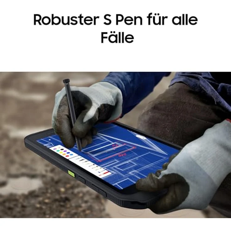 Samsung Galaxy Tab Active5 5G Enterprise Edition, Robustes Android-Tablet, 8 Zoll Display, 6 GB RAM und 128 GB erweiterbarer interner Speicher, Akku 5.050 mAh, Grün – Bild 4