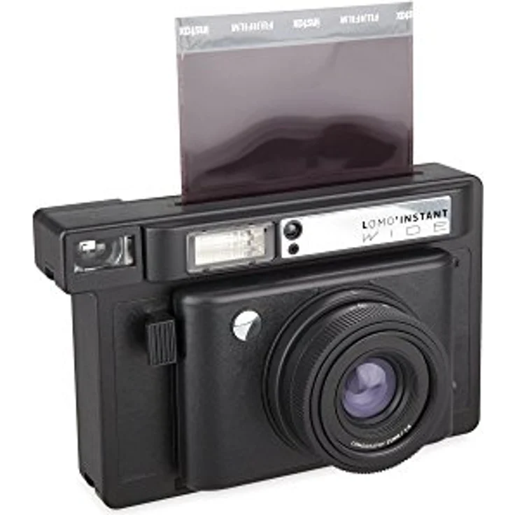 Lomography Lomo'Instant Wide Black - Sofortbildkamera mit Premium 90mm Objektiv und Mehrfachbelichtungsfunktion – Bild 2