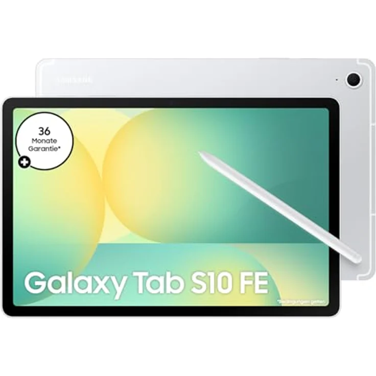 Samsung Galaxy S10 FE AI-Tablet, Android Tablet, 256 GB Speicher, 12 GB RAM, 10,9" Display, inkl. S Pen, Wi-Fi, IP68, Silver, 36 Monate Herstellergarantie – Bild 1