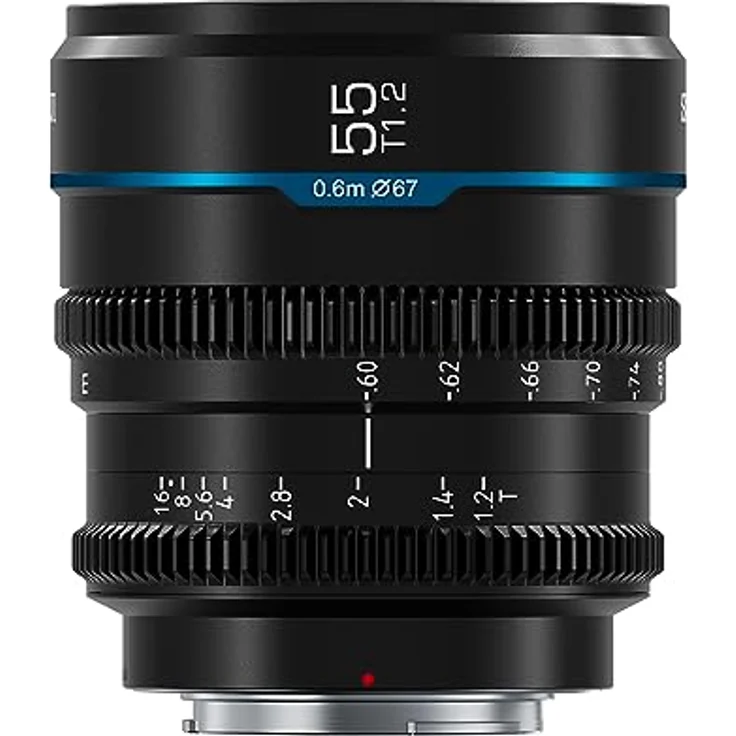 SIRUI Night Walker 55mm T1.2, Manuelles Kinoobjektiv für MFT-Mount, S35 Prime, perfekt für BMPCC4K, GH6, GH5S, GH5 II, Schwarz – Bild 1