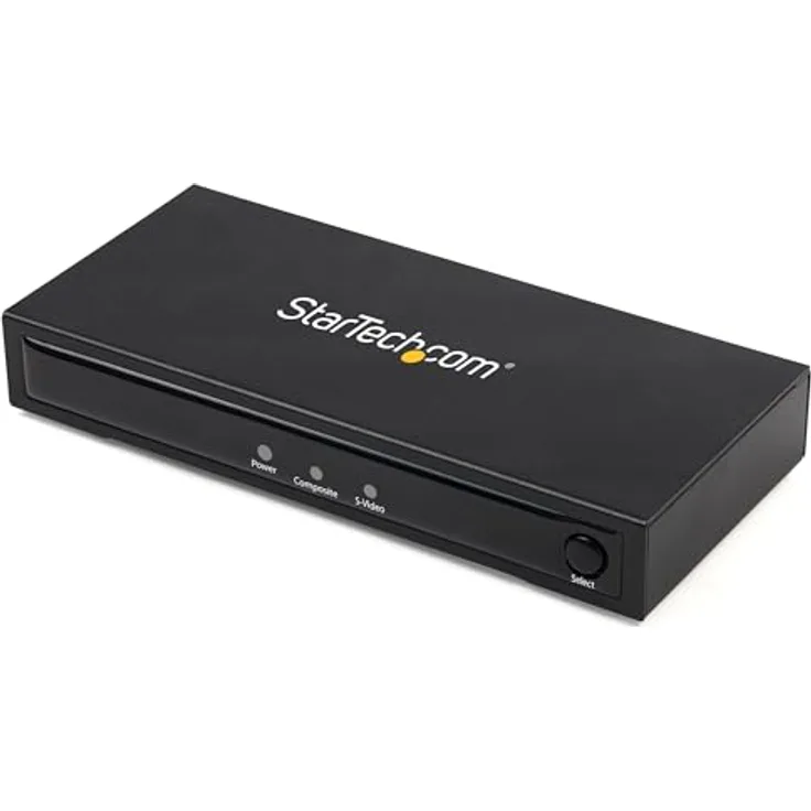 StarTech VID2HDCON2 S-Video oder Composite zu HDMI Konverter, 720p, NTSC & PAL, Plug-and-Play, für Mac & Windows