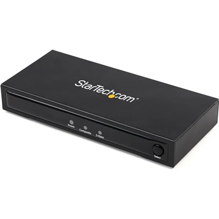 StarTech VID2HDCON2 S-Video oder Composite zu HDMI Konverter, 720p, NTSC & PAL, Plug-and-Play, für Mac & Windows – Bild 1