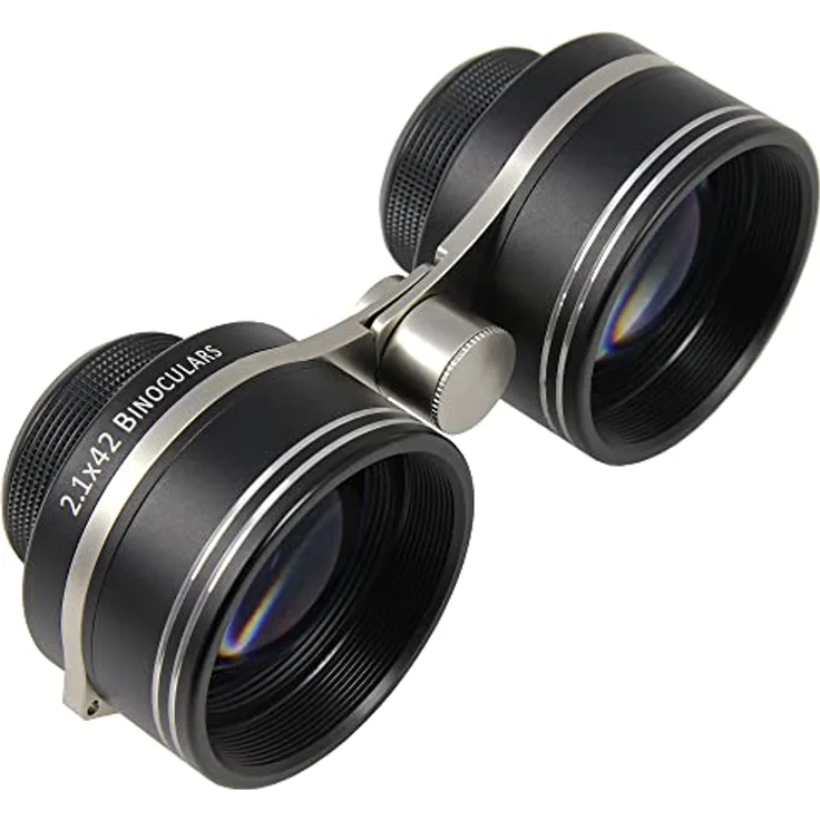 Omegon Astronomie Fernglas 2.1x42, lichtstarkes Okular mit 26° Gesichtsfeld für Himmelsbeobachtung und Orientierung – Bild 3