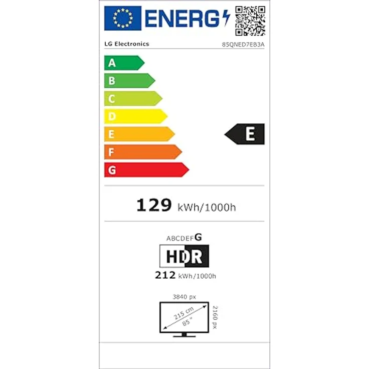 LG 85QNED7EB3A TV 85 Zoll (215 cm) 4K QNED Mini LED AI TV (α7 Gen9 4K AI Prozessor, webOS 26, 60Hz (VRR bis zu 60Hz)) [Modelljahr 2026] – Bild 27