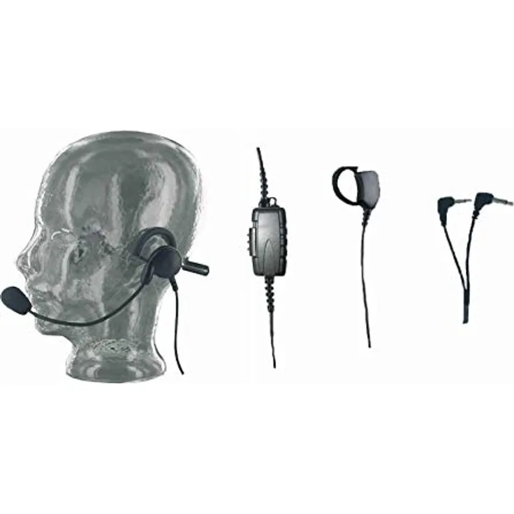 Albrecht HS 01 Fahrschul-Headset schwarz Standard