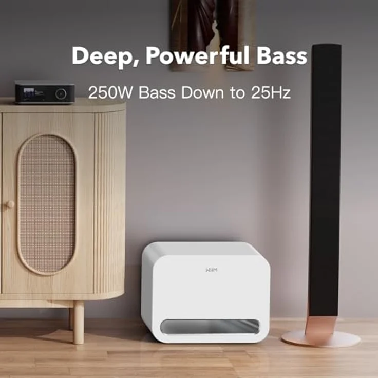 WIIM WiiM Sub Pro Subwoofer, weiß, Smart Subwoofer mit AI Raumkalibrierung, Bluetooth 5.3 und Wi-Fi 6E – Bild 3