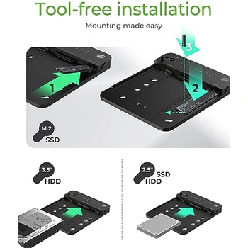 ICYBOX Externes 2x M.2 NVMe SSD Gehäuse mit USB 3.2 | Gehäuse für Flash-Rams günstig kaufen | elektronik