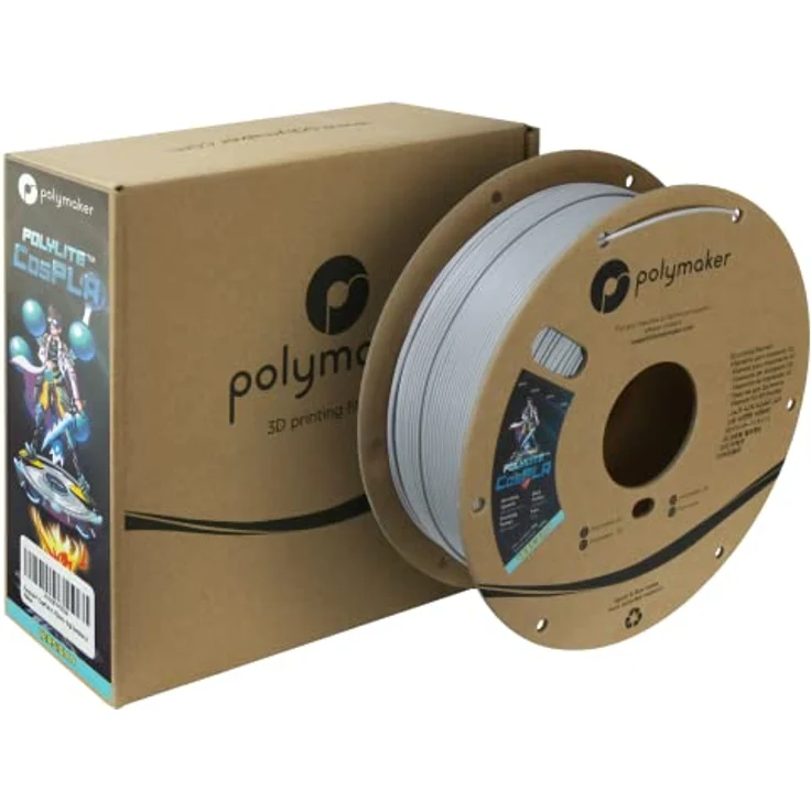 Polymaker PolyLite™ CosPLA, 1.75mm 3D-Druckmaterial, 1kg, Version A mit hervorragenden Schleif Eigenschaften für Cosplay – Bild 2