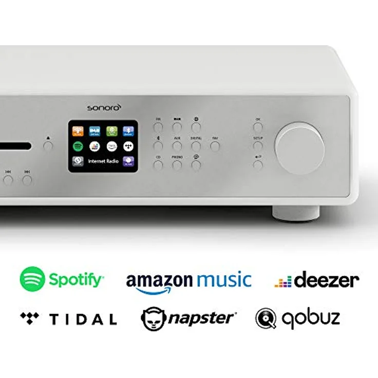 sonoroMAESTRO HiFi Receiver mit Internetradio & CD-Player in weiß – Bild 2