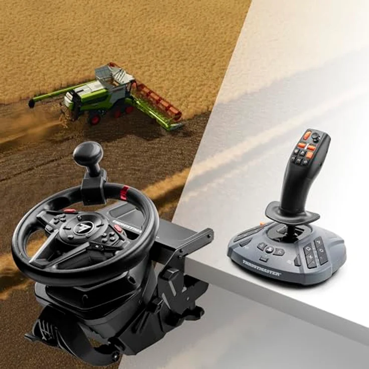THRUSTMASTER T128 SimTask Farming Pack, Zubehör für Landwirtschaftssimulationen mit Lenkrad und FarmStick für PC – Bild 2