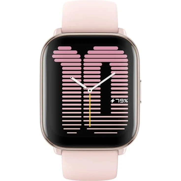 Amazfit Active Smartwatch mit AI-Fitness-Trainer, Dual-Band GPS, Routennavigation, Bluetooth-Anruf, Musikspeicher, 14-Tage-Akku, 1,75" AMOLED-Display & Alexa-fähig, Zepp Coach, Petal Pink – Bild 2
