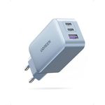 UGREEN Nexode USB C Ladegerät 65W 3-Port GaN PD Charger PPS kompatibel mit MacBook Pro/Air, iPhone 16/15 Pro Max, iPad Pro, Galaxy S24/S23/S22 - Blau