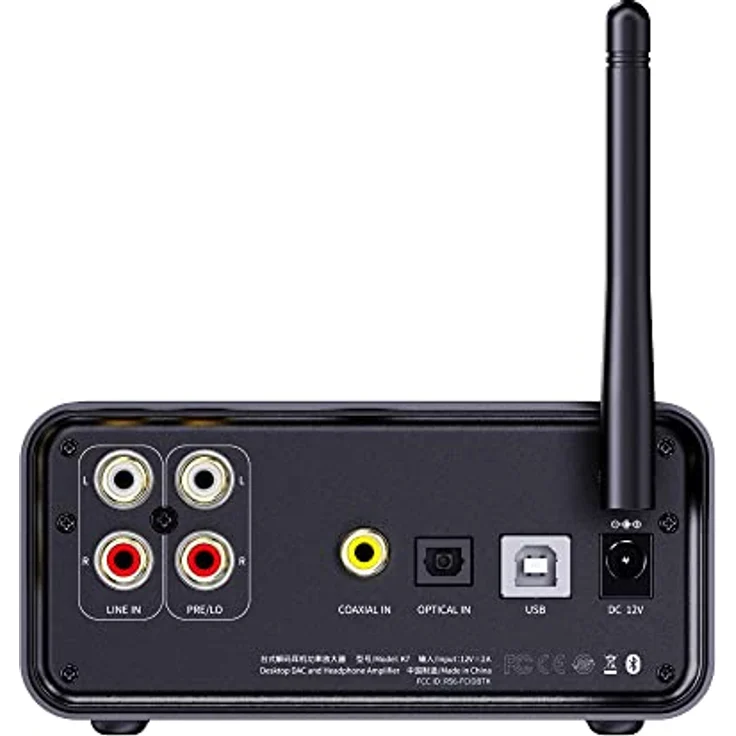 FiiO K7 BT, USB-DAC und Kopfhörerverstärker mit THX AAA 788+, Bluetooth und Gain-Schalter, Schwarz – Bild 5