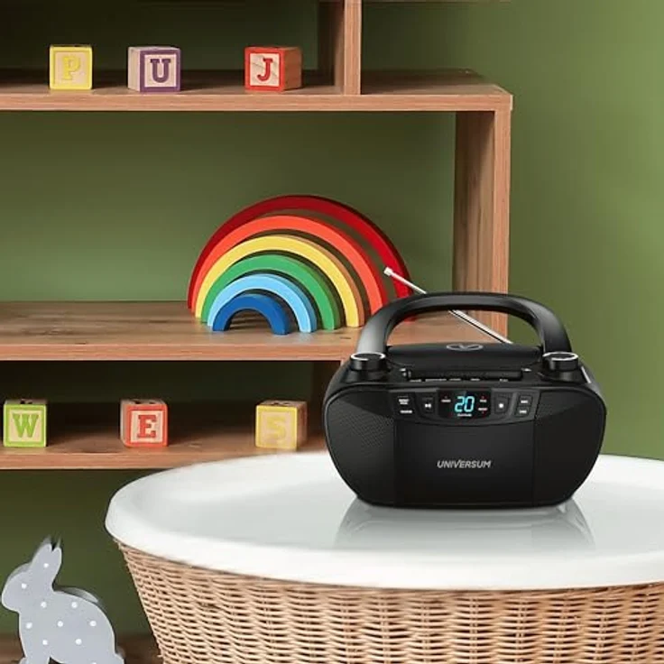 UNIVERSUM* BB 200, tragbarer CD-Player mit AM/FM Radio, Kassettenspieler und Kopfhöreranschluss, leicht bedienbar – Bild 7