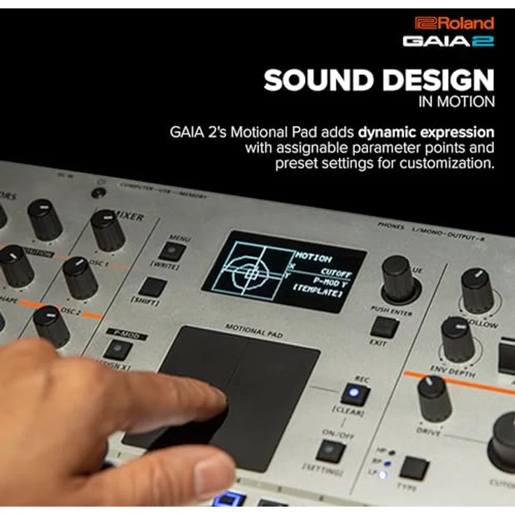 Roland GAIA 2 Synthesizer mit modernen Klangmöglichkeiten | Hybride Soundengine kombiniert Wavetable- & virtuell-analoge Klangerzeugung | Integriertes Motional Pad – Bild 4