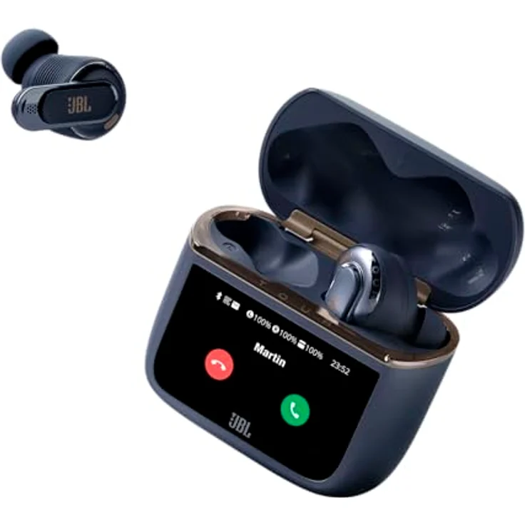 JBL TOUR PRO 3 TWS, Wireless In-Ear-Kopfhörer mit Active Noise Cancelling (ANC), Freisprechfunktion, Smart Charging Case mit Touchscreen, Schwarz – Bild 5