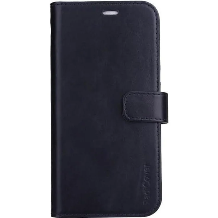 Radicover Mobilewallet Leather iPhone 13 Pro Max, strahlungsgeschützte 2-in-1 Hülle mit integrierter Geldbörse, Schwarz