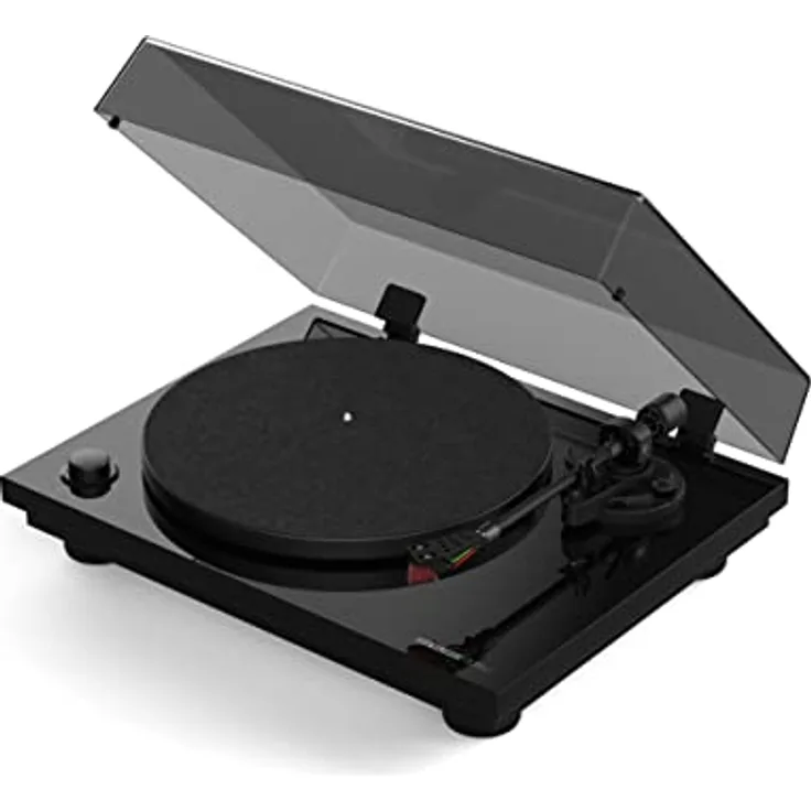 Reloop Turn 3 MK2 | Authentischer riemengetriebener HiFi-Plattenspieler mit USB-Aufnahmefunktion, Vormontiertes Ortofon 2M Red Tonabnehmersystem, Integrierte Motorkontrolle (33/45/78 RPM)