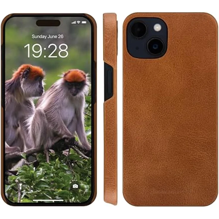 dbramante1928 Lynge Folio für Apple iPhone 15, handgefertigte Ledertasche, braun, versandkostenfrei – Bild 5