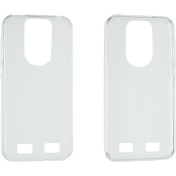 caseroxx Handy Cover für PEAQ PSP 500, TPU-Hülle, flexibel & stoßfest, weiß-transparent – Bild 3