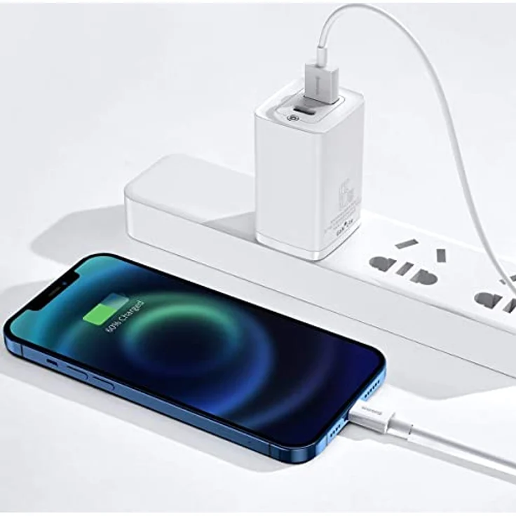 Baseus Superior Schnell-Ladekabel USB auf Lightning, 2,4A, 1,5m, weiß, für schnelle Datenübertragung und erweiterten Schutz – Bild 8