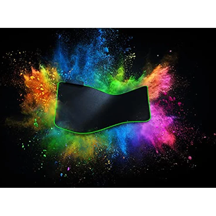Razer Goliathus Chroma - Weiche Gaming Maus-Matte mit RGB Beleuchtung (Kabelhalterung, Stoff-Oberfläche, rutschfest, gesteppter Rand, optimiert für alle Mäuse) Schwarz – Bild 6