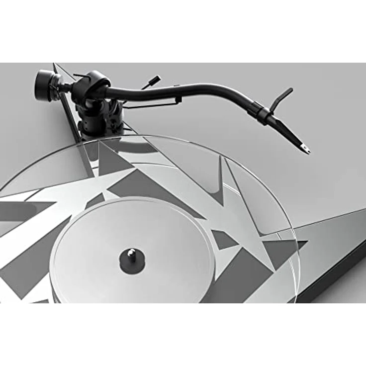 Pro-Ject Metallica Artist Collection Plattenspieler (Manuell), schwarzer Plattenspieler mit Glasteller und 8,6-Zoll-S-Tonarm – Bild 2