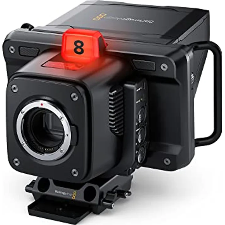 Blackmagic Design Studio Camera 6K Pro, Schulter-Camcorder mit 6K-Super-35 Sensor und integrierten ND-Filtern, schwarz