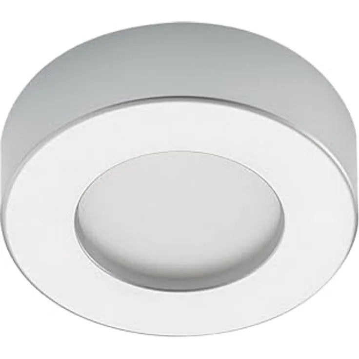 PRIOS LED Deckenleuchte 'Edwina' (Modern) in Alu aus Aluminium für Badezimmer (1 flammig) - Energiesparende LED-Deckenlampe, inkl. Leuchtmittel, Alu
