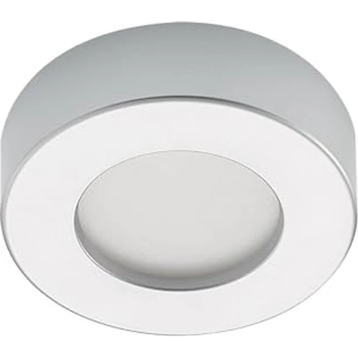 PRIOS LED Deckenleuchte 'Edwina' (Modern) in Alu aus Aluminium für Badezimmer (1 flammig) - Energiesparende LED-Deckenlampe, inkl. Leuchtmittel, Alu – Bild 1